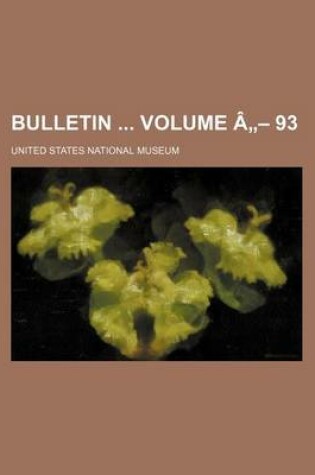 Cover of Bulletin Volume a - 93