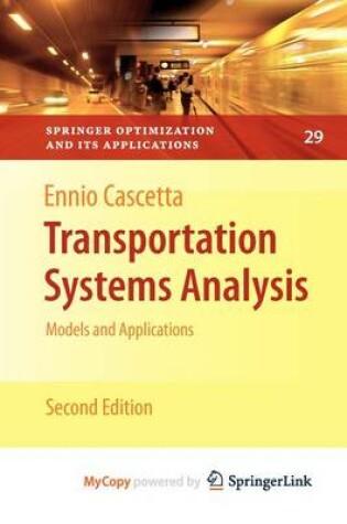 Cover of Transportation Systems Analysis