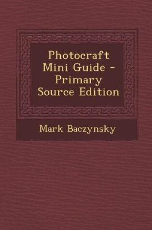 Cover of Photocraft Mini Guide