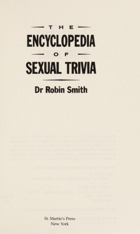 Book cover for The Encyclopedia of Sexual Trivia