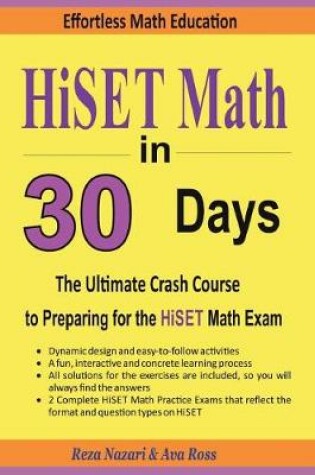 Cover of Hiset Math in 30 Days