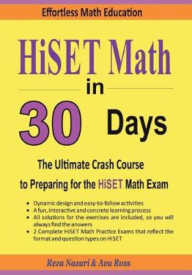 Book cover for Hiset Math in 30 Days