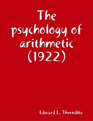 Book cover for The Psychology of Arithmetic (1922)