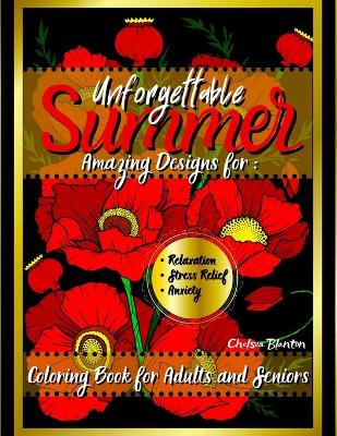 Book cover for Unforgettable Summer Coloring Book for Adults And Seniors