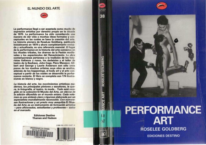 Book cover for Performance Art