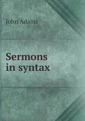 Book cover for Sermons in syntax