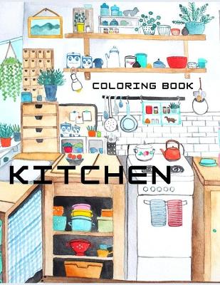 Book cover for kitchen coloring book