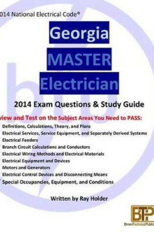 Cover of Georgia 2014 Master Electrician Study Guide