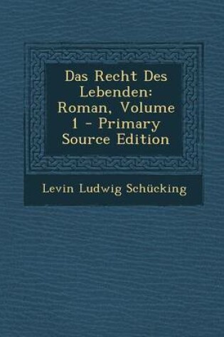 Cover of Das Recht Des Lebenden