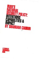 Book cover for Iran's National Security Policy