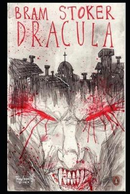 Book cover for Dracula (The Annotated) Romantic Horror Novel