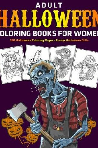 Cover of Adult Halloween Coloring Books for Women