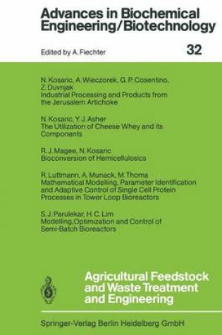 Cover of Agricultural Feedstock and Waste Treatment and Engineering