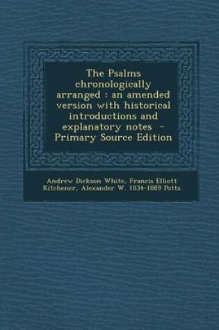 Cover of The Psalms Chronologically Arranged