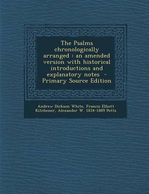 Book cover for The Psalms Chronologically Arranged