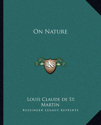 Book cover for On Nature