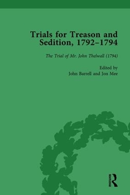 Book cover for Trials for Treason and Sedition, 1792-1794, Part II vol 8