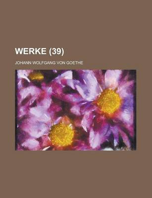 Book cover for Werke Volume 39