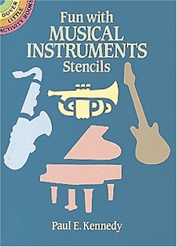 Book cover for Fun with Musical Instruments Stencils