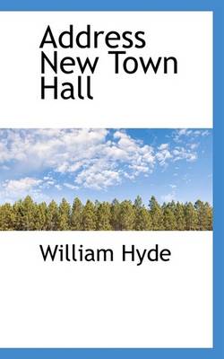 Book cover for Address New Town Hall