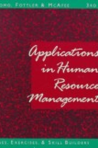 Cover of Applications in Human Resource Management
