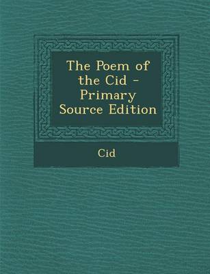 Book cover for Poem of the Cid