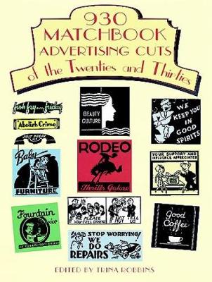 Book cover for 930 Matchbook Advertising Cuts of the Twenties and Thirties