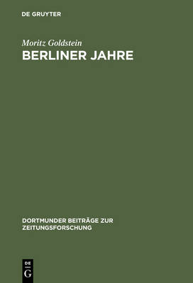 Book cover for Berliner Jahre