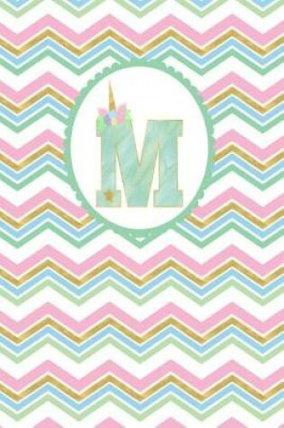 Cover of Unicorn Monogram Journal - Letter M