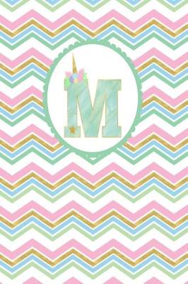 Book cover for Unicorn Monogram Journal - Letter M