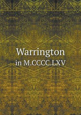Book cover for Warrington in M.CCCC.LXV