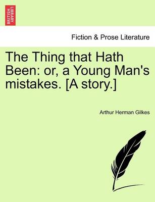 Book cover for The Thing That Hath Been