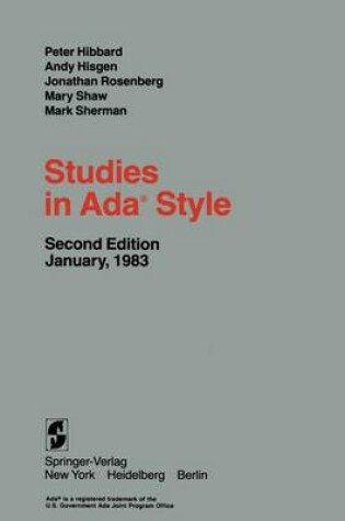 Cover of Studies in Ada® Style