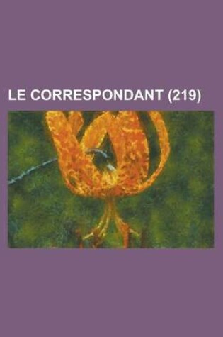 Cover of Le Correspondant (219)