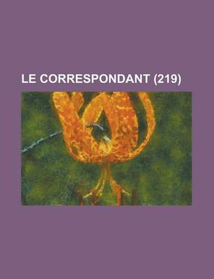 Book cover for Le Correspondant (219)