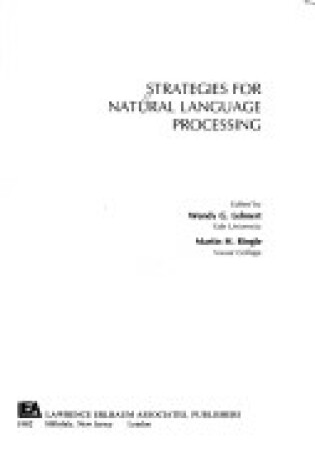 Cover of Strategies for Natural Language Processing
