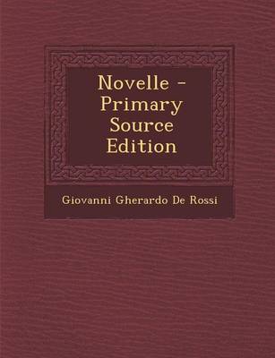 Book cover for Novelle - Primary Source Edition