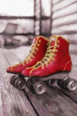 Book cover for Red Roller Skates - Blank Notebook