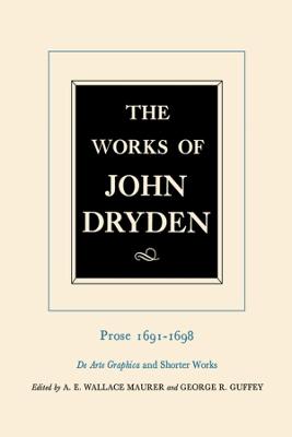 Book cover for The Works of John Dryden, Volume XX