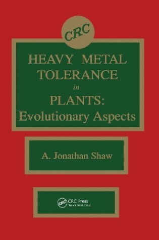 Cover of Heavy Metal Tolerance in Plants
