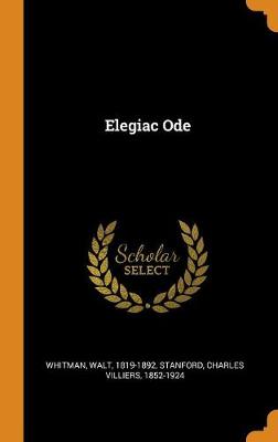 Book cover for Elegiac Ode