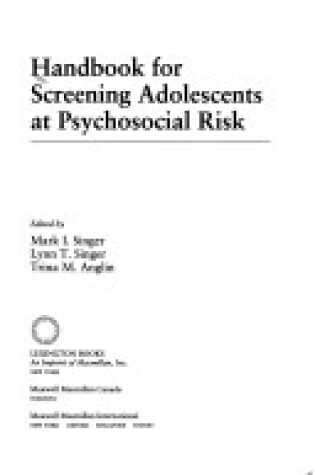 Cover of Handbook for Screening Adolescents at Psychosocial Risk