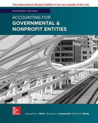 Cover of ISE Accounting for Governmental & Nonprofit Entities