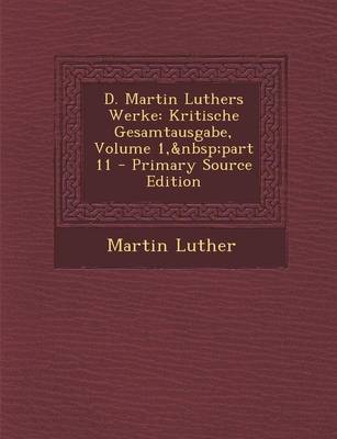 Book cover for D. Martin Luthers Werke