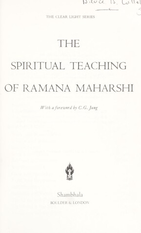 Book cover for Spirtual Teach Raman 877730245