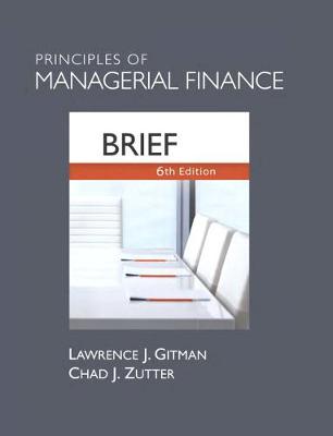 Book cover for Principles of Managerial Finance, Brief (2-downloads)