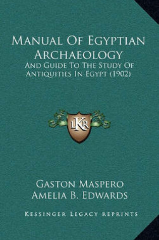 Cover of Manual of Egyptian Archaeology