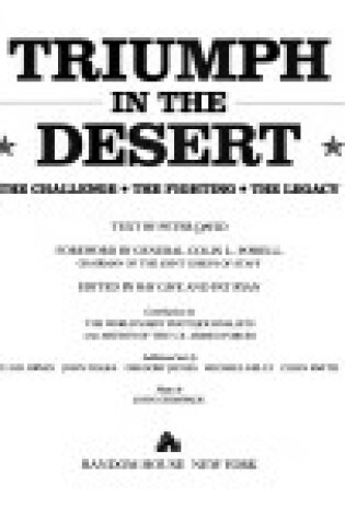 Cover of Triumph in the Desert