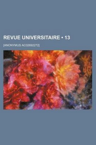 Cover of Revue Universitaire (13)