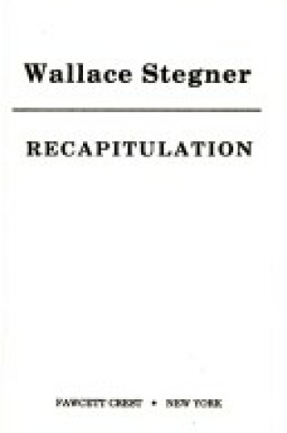 Cover of Recapitulations